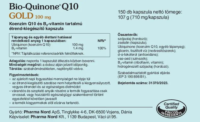 Pharma Nord Bio-Quinone Q10 GOLD 100mg  ( 150db )