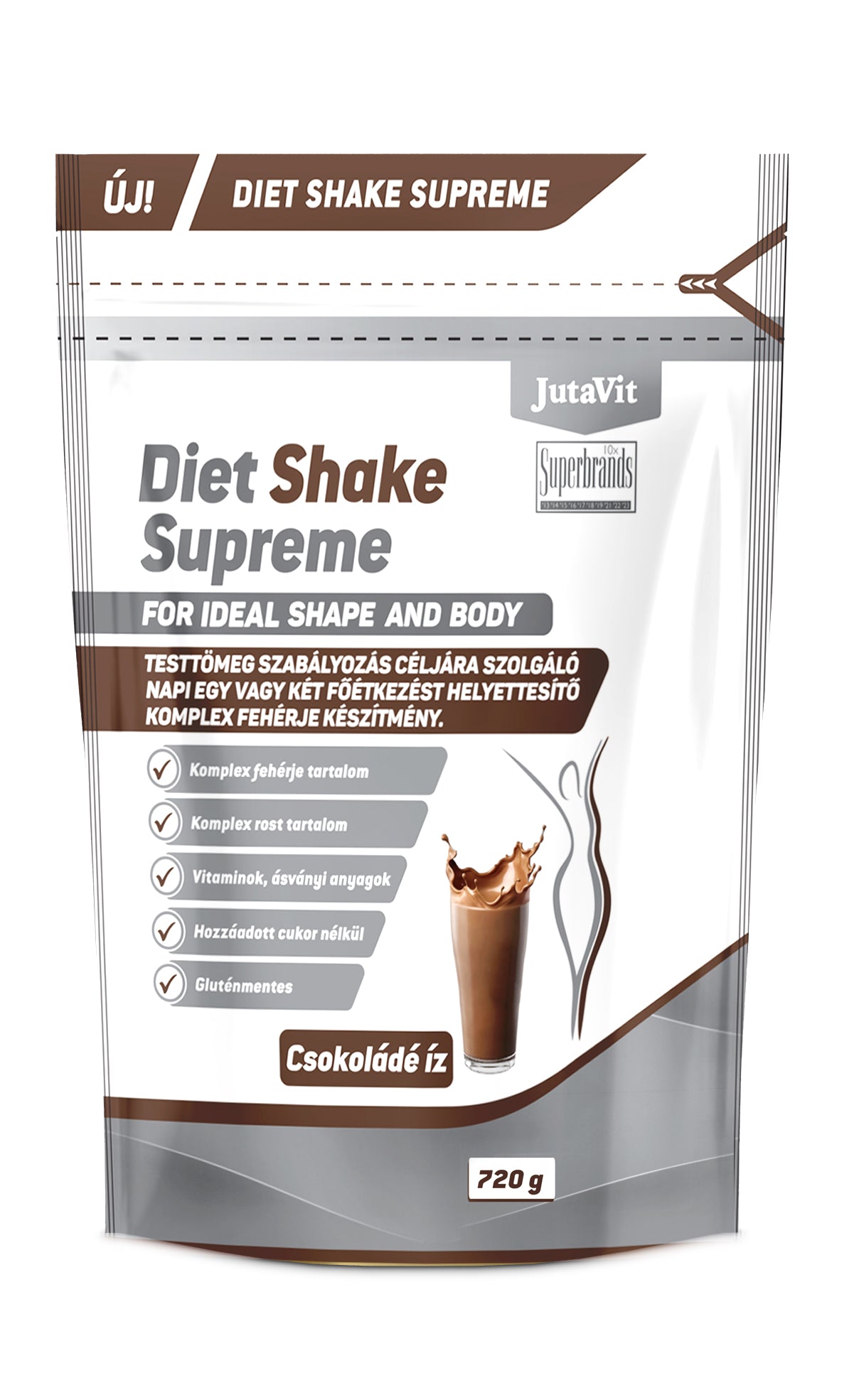 Jutavit Diet Shake Supreme Csokoládé íz ( 720g )