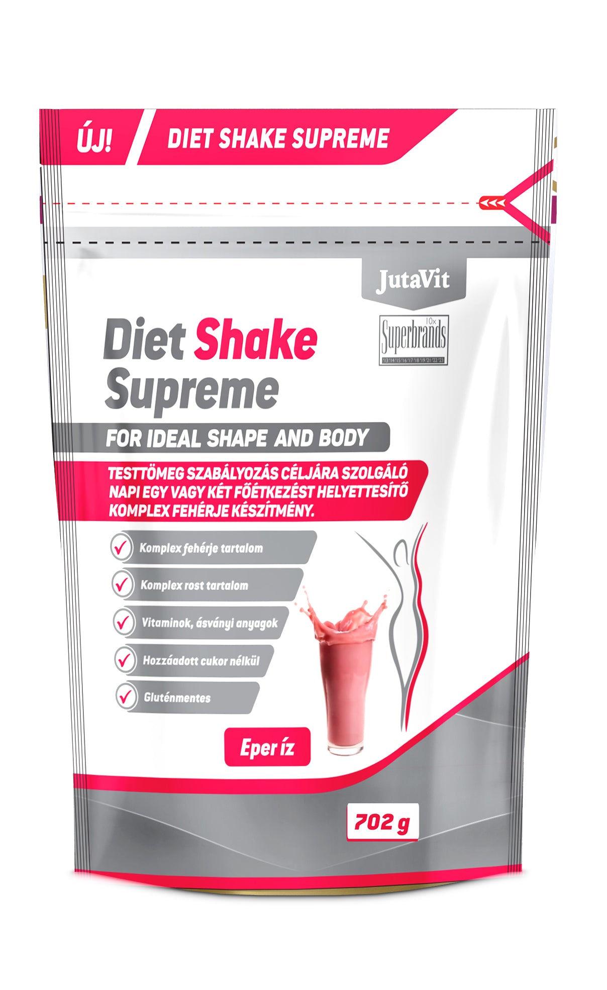 Jutavit Diet Shake Supreme Eper Íz ( 720g )