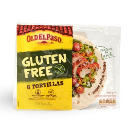 Old El Paso tortilla lap, gluténmentes, 6db