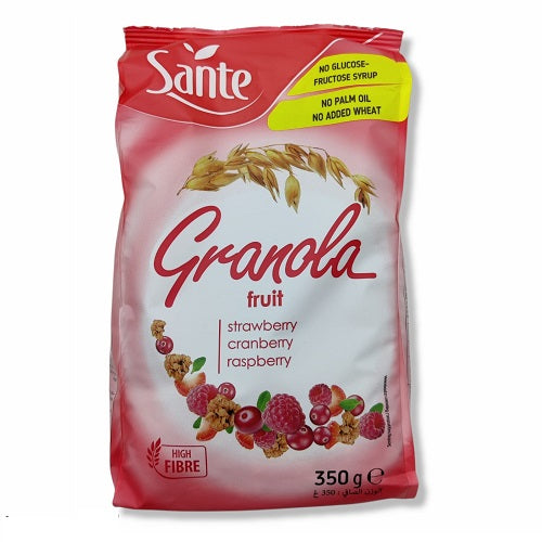 Sante Fruit Eper, Áfonya És Málna Granola - 350g